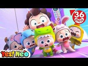 Elevator Safety Song | Don't Jump in Elevators, Baby! | Five Little Babies | Kids Songs | Yes! Neo
