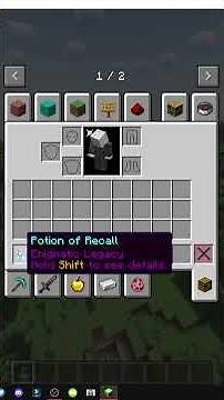 HOW TO USE THE POTION OF RECALL IN ENIGMATIC LEGACY MINECRAFT