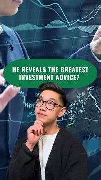 He Reveals The GREATEST Investment Advice?