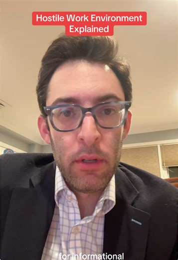 Hostile Work Environment Explained #employmentlaw #lawyersoftiktok #legaltiktok #discrimination