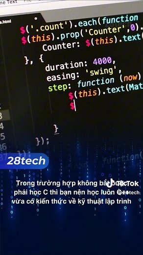 Lựa chọn ngôn ngữ lập trình cho người mới. #28tech #hoclaptrinh #sinhvienIT