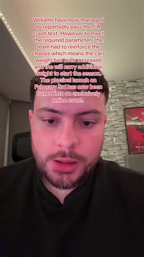 Williams F1 Team Passes FIA Crash Test Despite Weight Issue