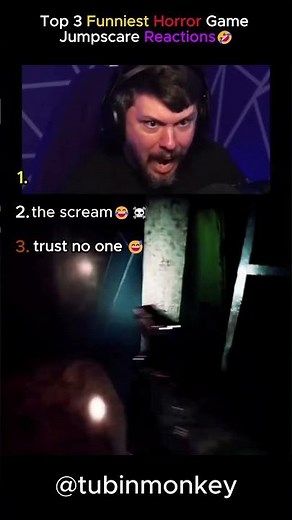 Top 3 Funniest Horror Game Jumpscare Reactions 😂😱 | FearFrame Shorts