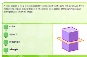 A cross section is the 2-D shape created by the intersection of... | Filo