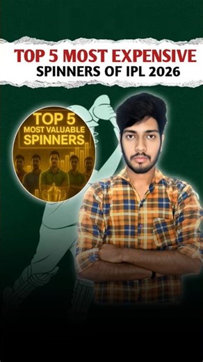 Top 5 expensive spinner's in ipl auction 2026? #ipl #youtubeshorts
