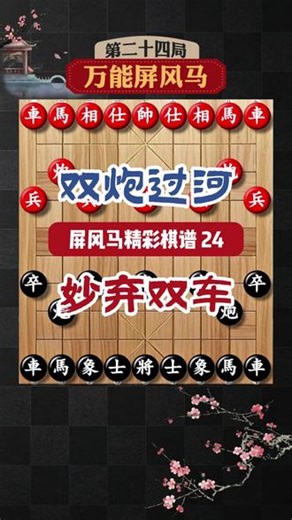 屏风马双炮过河最狠杀招——妙弃双车，怒斩当头炮！象棋精彩棋谱 #象棋 #中国象棋开局技巧 #中国象棋教学视频 #象棋高手 #象棋布局 @DOU 小助手 @DOU 上热门 @抖音小助手