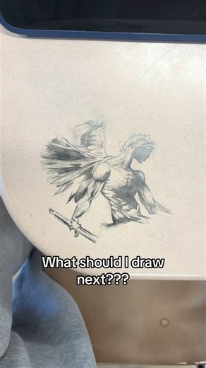 Angel drawing in class on my desk🔥 #angel #angeldrawing #artistsoftiktok #christian #fyp