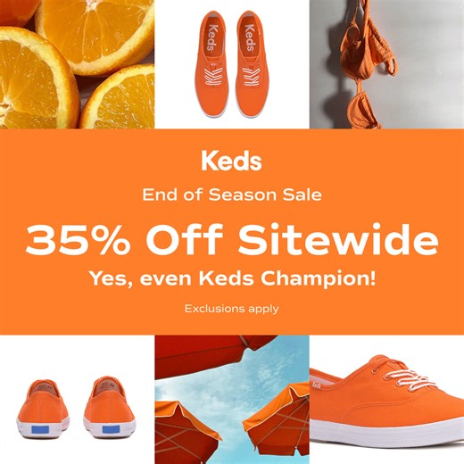 ⛱️ End of season sale: get 35% OFF sitewide - including the Keds Champion! No code needed. Exclusions apply. Offer ends 8/3. | Keds