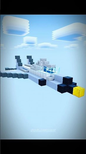 Minecraft Vehicle Jet 6 {Buildings} || #shorts #youtubeshorts #kg