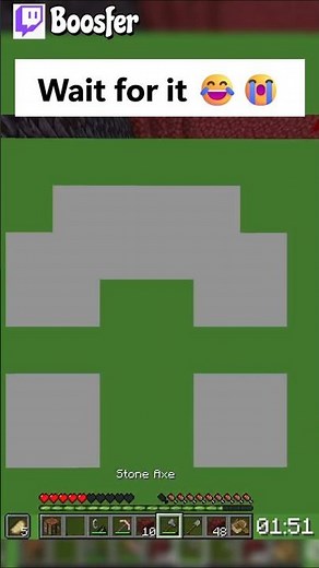 Boosfer trying to be cool😭 #boosfer #minecraft #funny