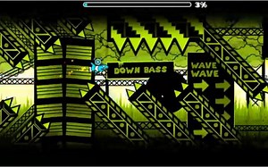 【几何冲刺news】New Down Bass   Extension (EXTREME DEMON) - Geometry Dash 2.1 (NoClip)