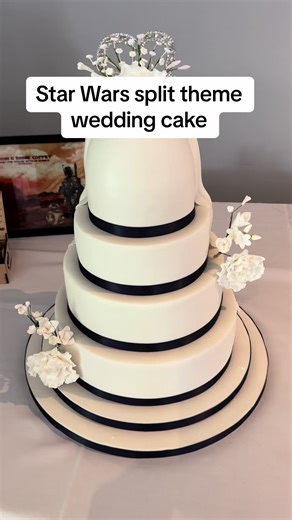 Star Wars Split Theme Wedding Cake | Cake Decorating Tutorial