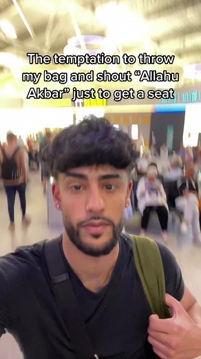 Airport Allahu Akbar Prank and Bag Throw - Arab Man Screaming Prank