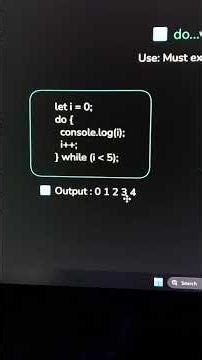 JavaScript Do While Loop in 60 Seconds #coding #javascript #tutorial #tech #loop #dowhileloop