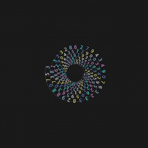 Spiraled Euler Number with 336 Decimal Digits #maths #python #euler #spiral