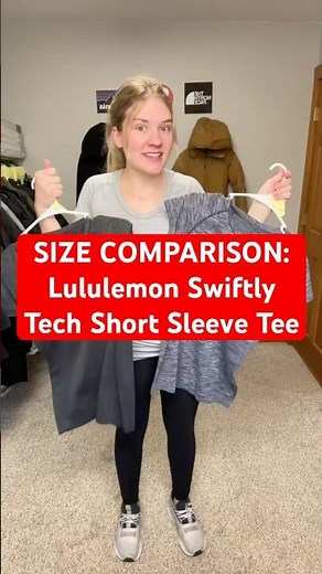 SIZE COMPARISON: Lululemon Swiftly Tech Short Sleeve Tee #lululemon #marketplace #review #sizing