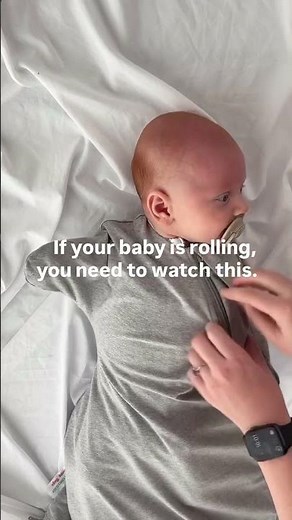 Best Sleep Sack for Rolling Babies 🤍 #BabySleep #RollingBaby