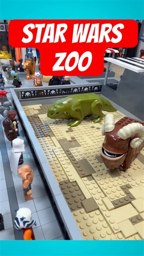 The Tattooine Sandpits of my LEGO Star Wars Zoo! With custom a Custom Bantha and Dewback! #lego