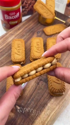 Biscoff Lotus Cheesecake inside Tim Tams