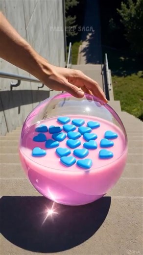 🩵🩷❤ HEARTS IN MILK #shorts #ytshorts