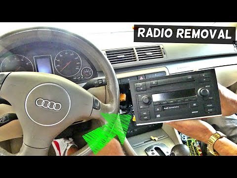 AUDI A4 B6 RADIO CD REMOVAL REPLACEMENT