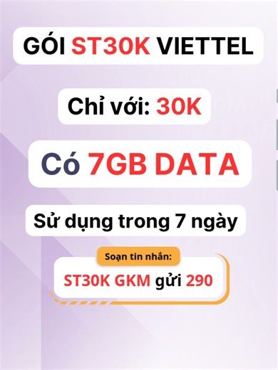 Các Gói Mạng Viettel 1 Tháng 30K 50K 60K 70K 90K Không Giới Hạn Data – Bảng Giá & Cách Đăng Ký! #viettel #4gviettel #trending #trend #thinhhanhtiktok #xuhướng