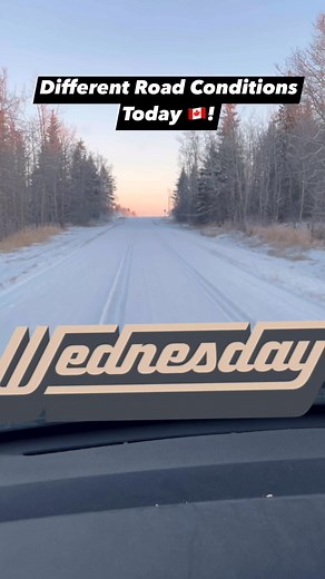 The gravel road was icy, but the secondary road was already spread with sand. The highway was clear and easy to drive on. Big difference from one road to another today. #RoadConditions #GravelRoad #SecondaryRoad #HighwayClear #WinterDriving #StaySafe | Lilibeth Faz