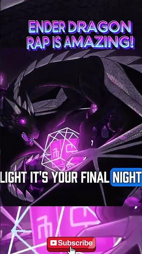 THE ONLY RAP YOU NEED FOR ENDER DRAGON! #minecraftsong #minecraft