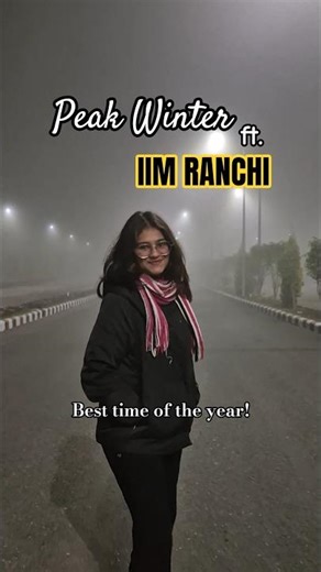 Peak winter at IIM Ranchi be like... 🥶❄️🤍 #iim #iimranchi #mbalife #lifeatiim #wintervibes