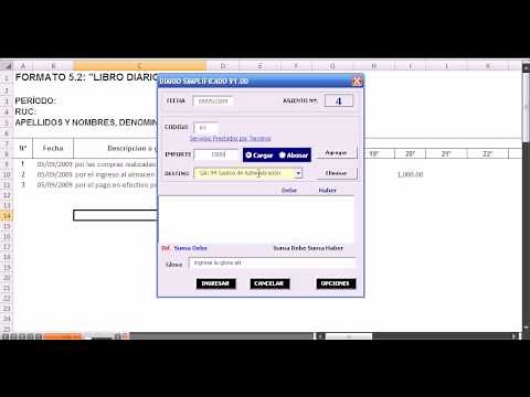 Simplified Journal in Excel