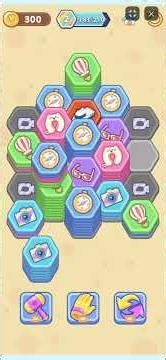 Hexagonal Chaos or Pure Order? 🧠💠 | Can You Reach the 10-Stack? #youtubeshorts#hexagame #matchgame