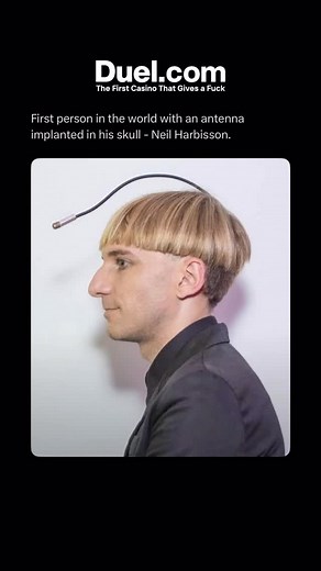 Horrors on Instagram: "Neil Harbisson, a British-born artist, became the first person in the world to have an antenna implanted in his skull, officially recognized as a cyborg. Born colorblind, he could only see in black and white—but the antenna changed everything. The device detects color frequencies and translates them into vibrations in his skull, allowing him to hear colors as sound. Over time, he even developed the ability to perceive ultraviolet and infrared light—wavelengths invisible to