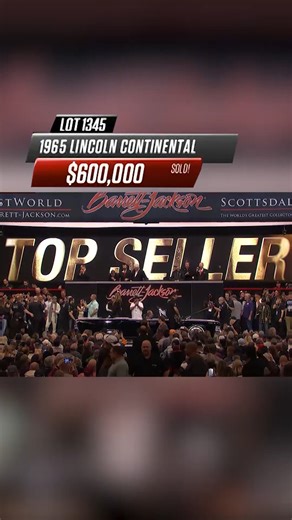 An Entourage-worthy moment from our "30 Years of TV Stories" series. This custom 1965 Lincoln Continental pulled onto the block at the 2025 Scottsdale Auction with undeniable presence, sparked phone bidding and ultimately sold for $660,000! Watch more: https://www.youtube.com/watch?v=e5u6m5VjWmM | Barrett-Jackson