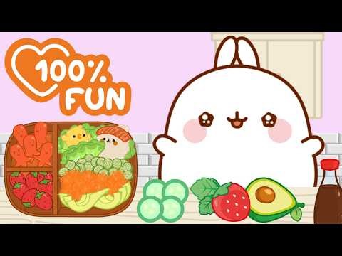 How to Make the Perfect Japanese Bento 🍱✨ Molang’s Cooking Adventure