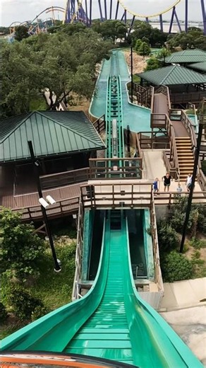 The World’s FIRST Launched Flume Roller Coaster ⛵️💦 #shorts #rollercoaster