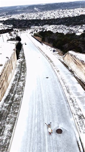 Austin, Texas ❄️ - rare snow sledding in the hill county today! 💙🥶❄️ #atxsnow #Austinsnowday #sleddingaustin #atx #austinhillcountry | Casey Legg