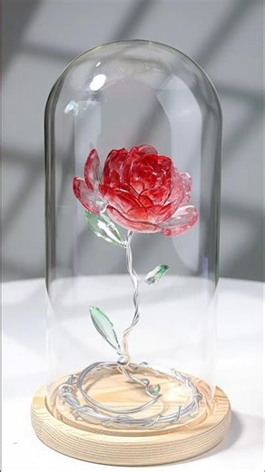 🔥 Resin Flower Glass Cloche!