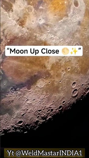 🌕 Stunning Lunar Surface Close-Up | Moon in Incredible Detail #Shorts #space