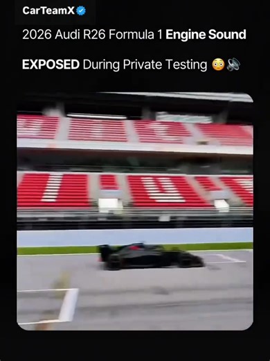 ❗The new era of Formula 1 officially roared to life this week as Audi became the very first team to test a genuine 2026-spec car at the Circuit de Barcelona-Catalunya. Early footage of the private shakedown confirms that the removal of the MGU-H component has restored a raw, aggressive volume to the engine, marking a significant upgrade from the muffled sound of the previous generation. Now that the “silent era” appears to be over, are you more excited to see the full livery reveal at the team’s