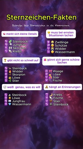 stimmts bei dir? 🫧 Sternzeichen-Fakten #3 💞✨ #sternzeichen #sternzeichencheck