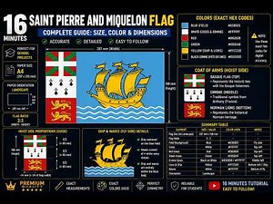 Flag of Saint Pierre and Miquelon | Drapeau de Saint-Pierre-et-Miquelon
