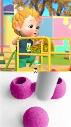 Learn to Count 1-4! 🏗️ Playground Fun & Satisfying Kinetic Sand ASMR #asmr #kidsvideo #rhymes