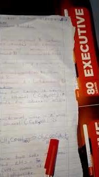 ESTERIFICATION REACTION