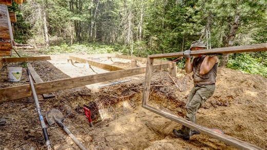 Adding a Master Bedroom Addition to my Off Grid Log Cabin: The Foundation