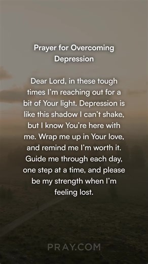 24K views · 554 reactions | Prayer for overcoming depression Psalm 34:18 – The Lord is close to the brokenhearted and saves those who are crushed in spirit. #prayerfor #pray #jesuslovesyou #godfirst #godisgood #prayer #biblescripture #biblestudy #christianliving #bibletime #biblequotes #christianreels #christianinspiration #prayforme | pray.com | Facebook