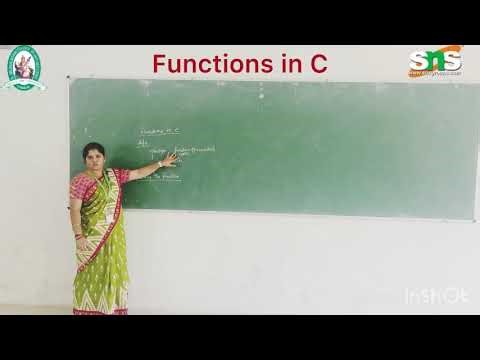 Functions in C|Problem Solving using C|SNS institutions