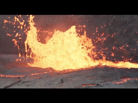 Water thrown into lava lake creates explosive results
