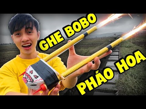 CÁCH 2CÁ LÀM GHE BOBO GẮN PHÁO SINH NHẬT CỰC CHÁY