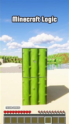 Minecraft Logic! #shorts #minecraft