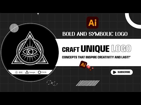 How To Design a Symbolic Eye Logo for Vision & Intuition in Adobe Illustrator | Step By step